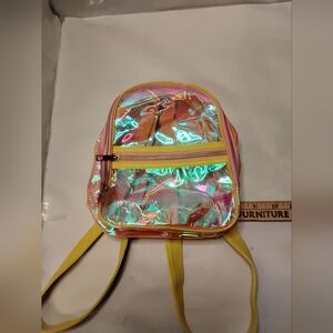 Kawaii Holographic Clear Mini Backpack